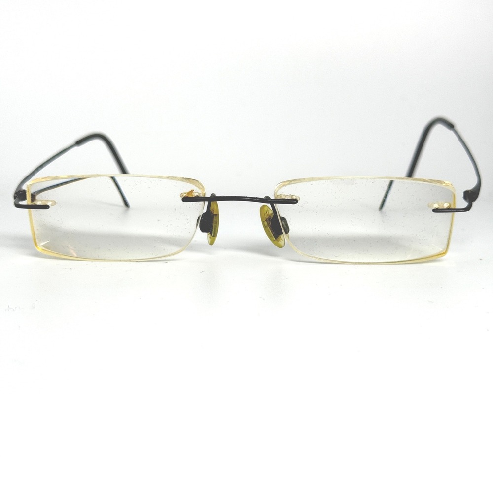 Charmant CH8600 BK Rimless Titanium Eyeglasses Frames Black 49-19-140mm 21987